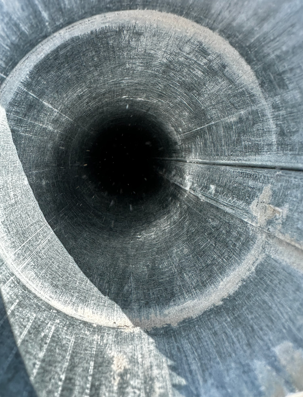 Dryer vent after cleaning